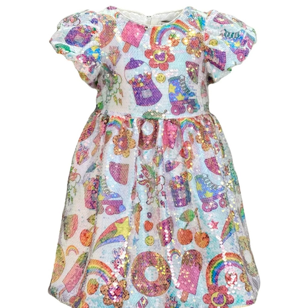 Lola + The Boys Colorful Sequin Dress